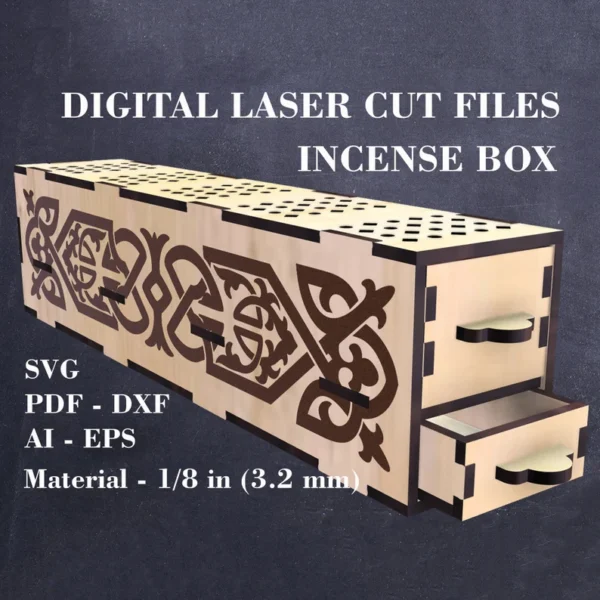 Caja De Quemador De Incienso Creativo Digital